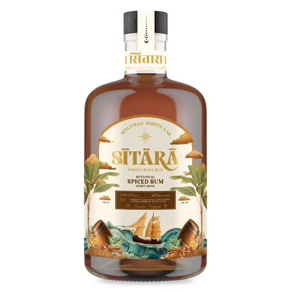 Picture of Sitara Indian Botanical Spiced Rum spirit drink ,70cl